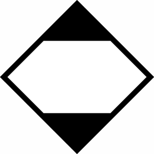 Limited quantity for road and sea hazardous sign