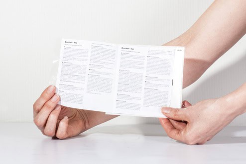 Leaflet label printing